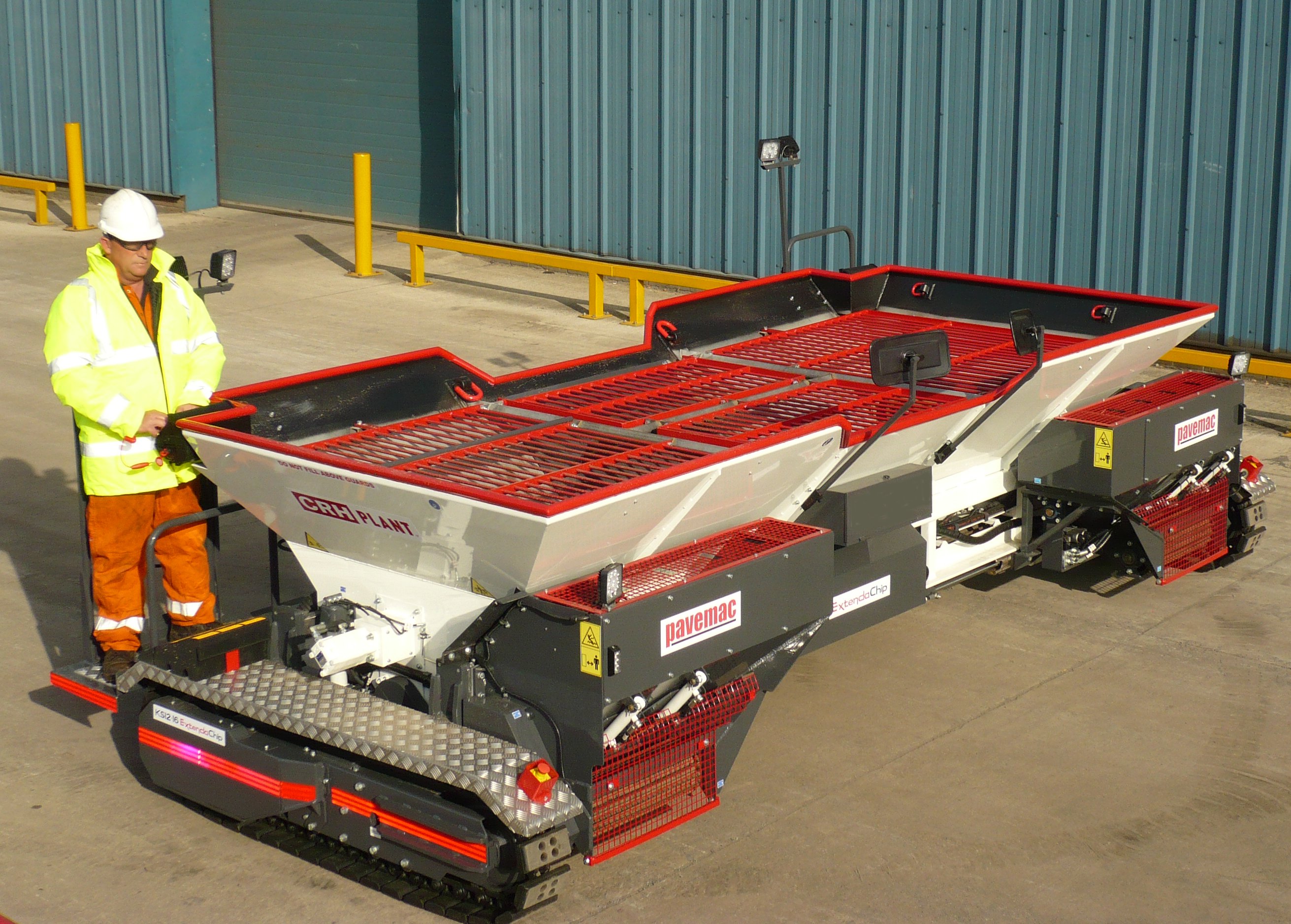KS1216 Extendachip Variable Width PreCoated Chip Spreader Pavemac